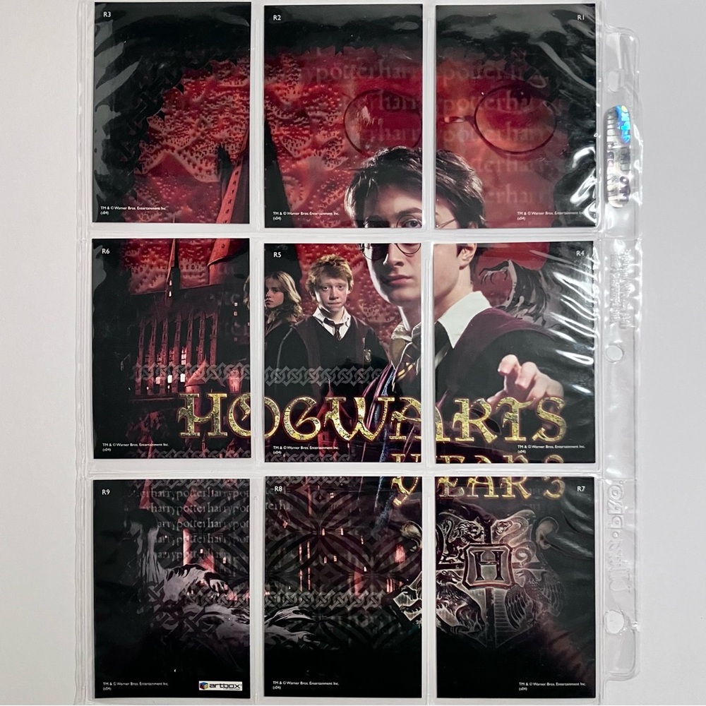HARRY POTTER Foil Puzzle Cards / FULL 9-Card CHASE SET / Artbox 2004 / AZKABAN